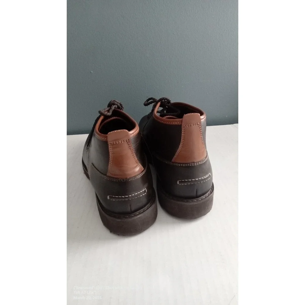 Leather Chukka Boots Ankle Dress‎ Casual Lace Up Brown Shoes